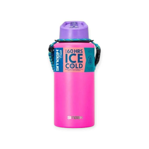 Picture of SMASH SIPPER STAINLESS STEELE WITH ROPE HANDLE 1.1LTR PINK